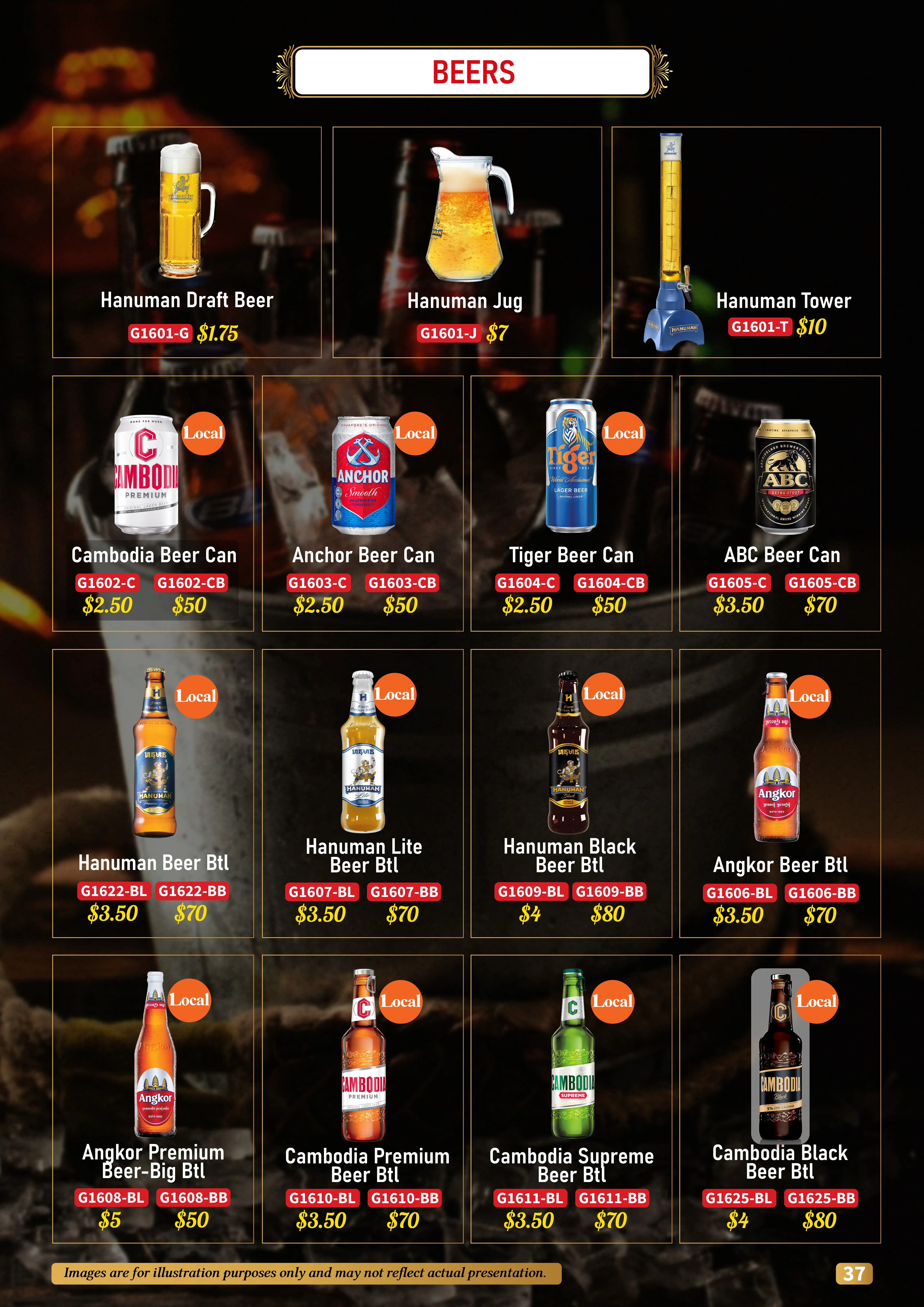 Drinks Menu 1
